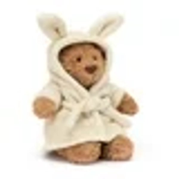 Bartholomew Bear Bathrobe - Bartholomew Bear & Friends Series | Plush Stuffed Animal | Baby Shower Gift, Kids Bathrobe, Wearable Toy