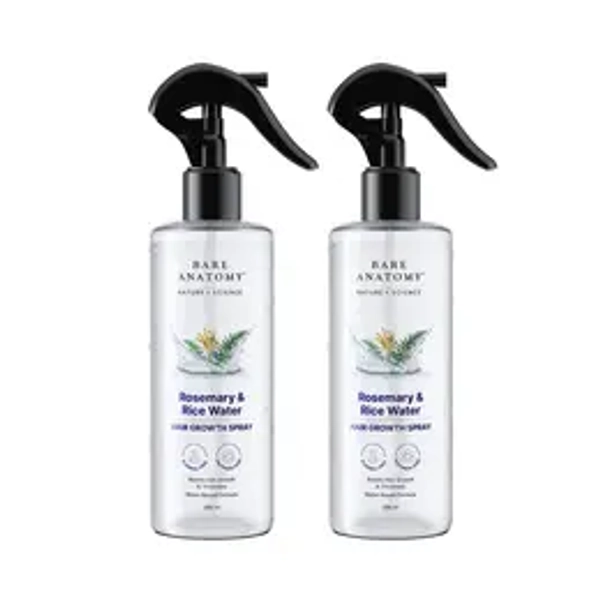 Rosemary & Ricewater Hair Growth Spray 2-Pack | Rosemary & Rice Water Hair Spray 200ml x2