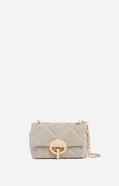 Kleine Linnen Moon Bag