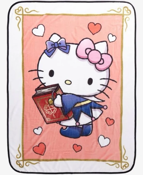Hello Kitty Magic Card Throw Blanket