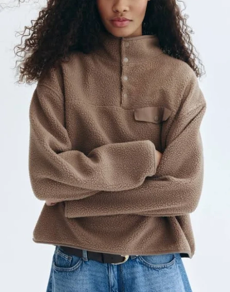 H&M Ladies Teddy Fleece Sweatshirt