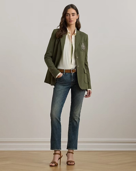 Mid-Rise Straight Ankle Jean