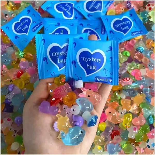 20/40pcs Cute Mini Animal Food Bottle Surprise Blind Bags - Fun Gifts For Parties Like Easter, Valentine's Day! Various Colors And Styles, Perfect For