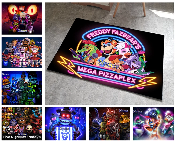 Five Nights at Freddy's FNAF Personalised Rug Door Mat Room Soft Carpet