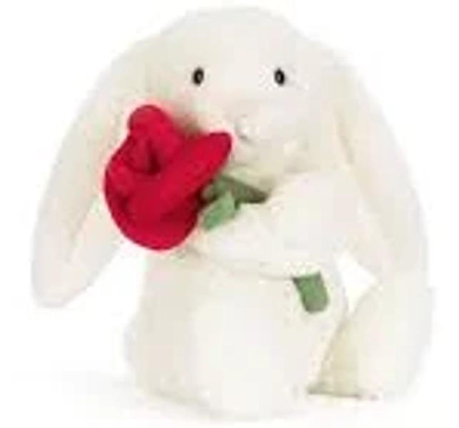 Cream Bunny with Rose Jellycat