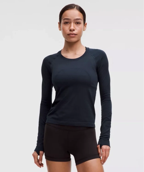Swiftly Tech Long-Sleeve Shirt 2.0 *Waist Length - True Navy/True Navy - 0