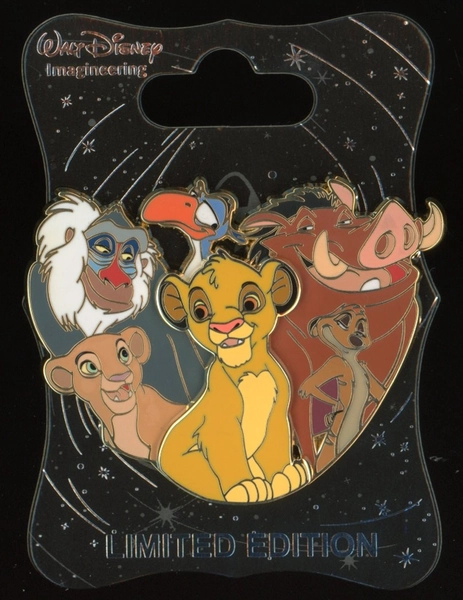 WDI MOG Character Cluster Lion King Simba Nala Timon Pumbaa LE 250 Disney Pin