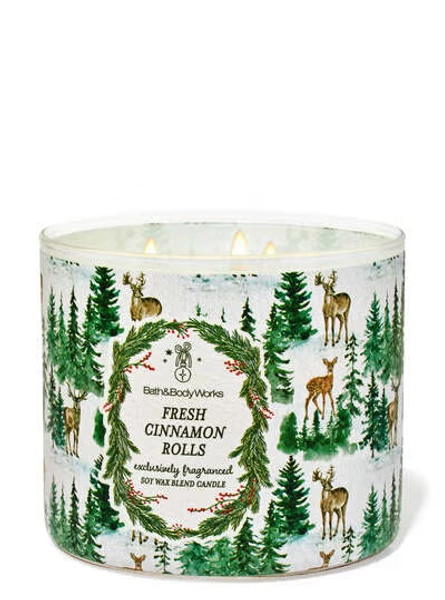 Fresh Cinnamon Rolls 3-Wick Candle