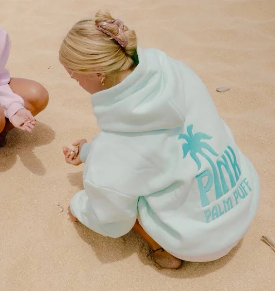 Mint Breeze Classic Puff Hoodie