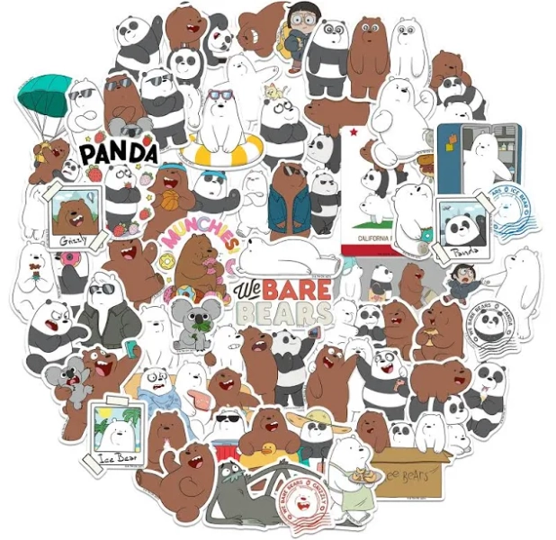 We Bare Bears Vinyl Stickers