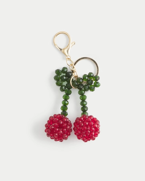 Cherry Bead Keychain