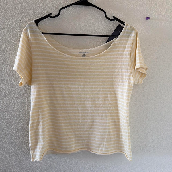 Brandy Melville Robyn striped off shoulder...