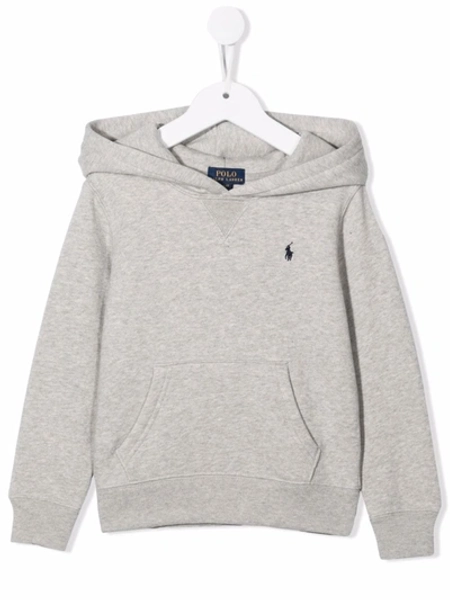 Polo Ralph Lauren Kids' Polo Pony Long-sleeved Hoodie In 灰色 | ModeSens