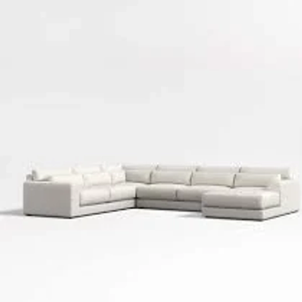 Crate & Barrel Retreat 4-Piece L-Shaped Sectional Sofa with Chaise Lounge