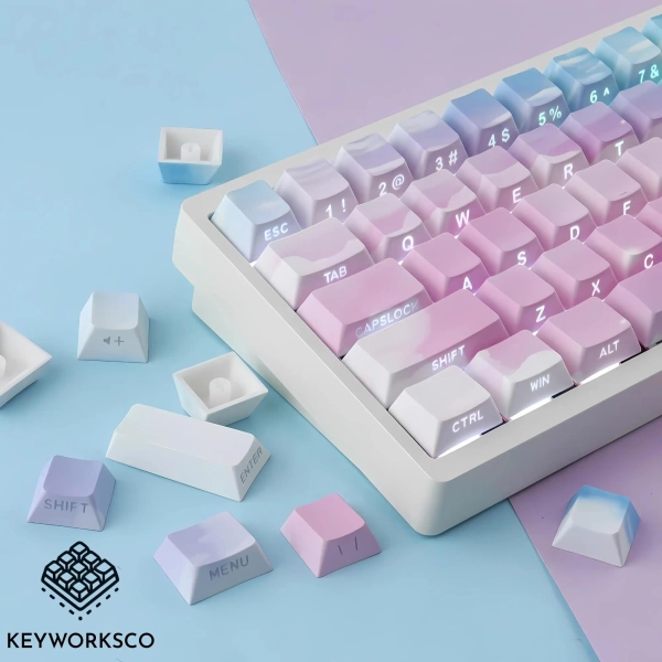 Magical Sky Keycap Set: 135 PBT Cherry Profile, Side Engraved
