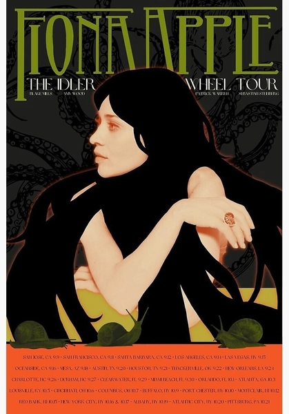2012 FIONA APPLE CONCERT POSTER WALL ART PRINT THE IDLE WHEEL TOUR SIZE 11X17IN