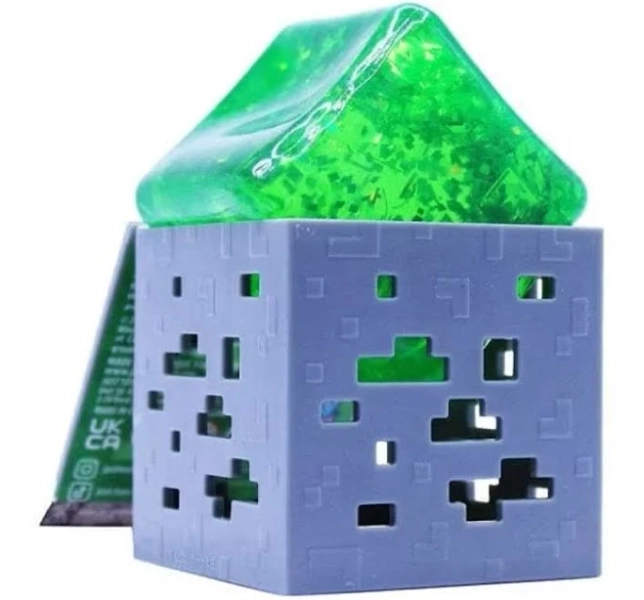 Minecraft Jelly Cube Viral Squishy NeeDoh Nee Doh (1) One Random Color Each - New Toys & Collectibles