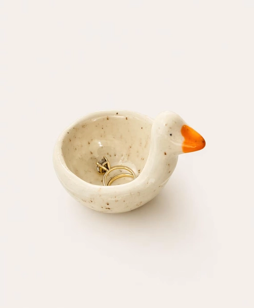 The ORIGINAL Silly Goose Ceramic Ring Dish, Trinket Holder- Handmade (with love!)