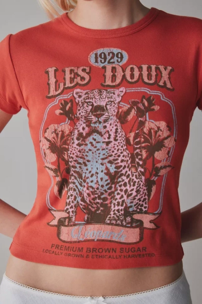 Les Doux Leopard Graphic Baby Tee