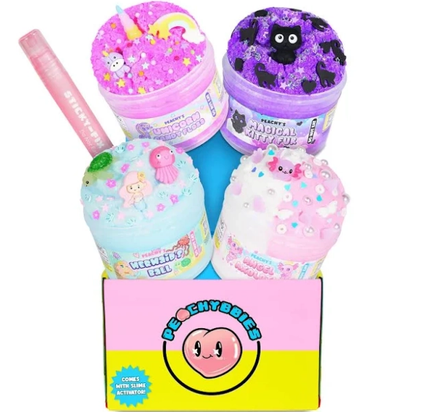 Peachybbies Slime 4-Pack Fantasy Bundle