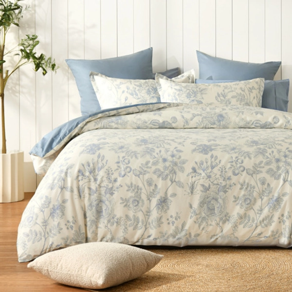 Corinth Reversible Cotton Twill Quilt Cover Set