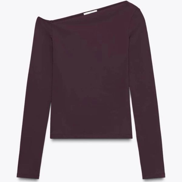 Zara Women's Asymmetric Polyamide T-Shirt