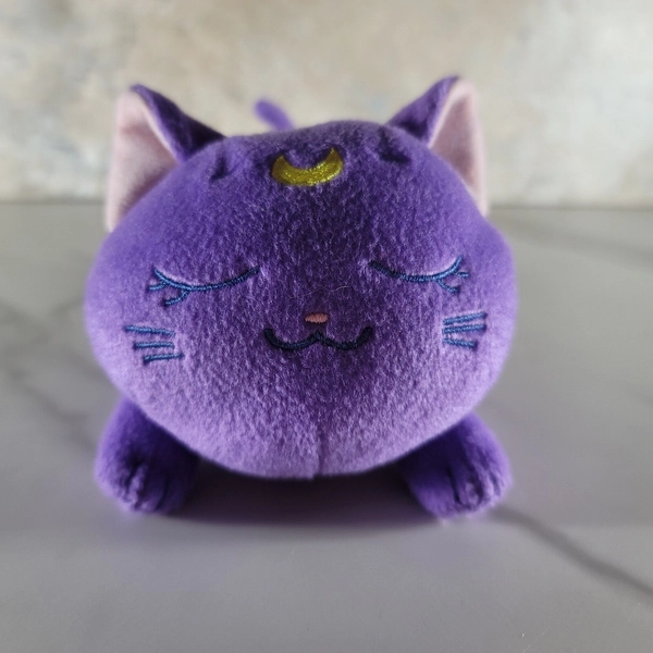 SAILOR MOON DREAMING ANIME PURPLE LUNA SLEEPING CAT PLUSH ANIMAL 