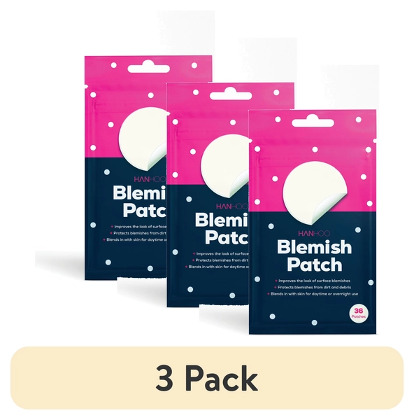 (3 pack) Hanhoo Blemish Patch with Hydrocolloid, for All Skin Types, Acne Treatment, 36 Ct.