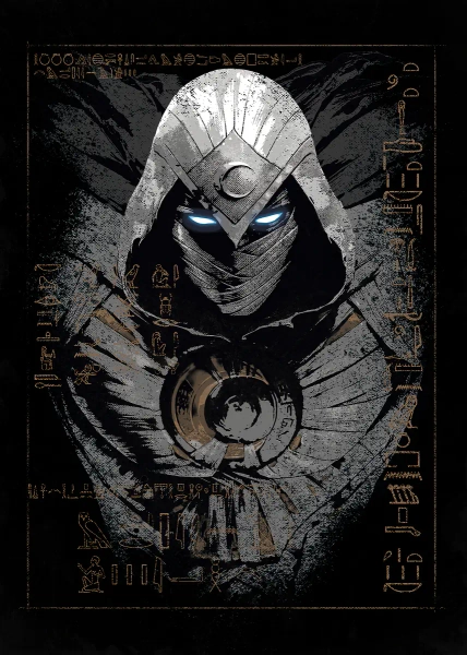 'Moon Knight eyes' Poster, picture, metal print, paint by Marvel | Displate