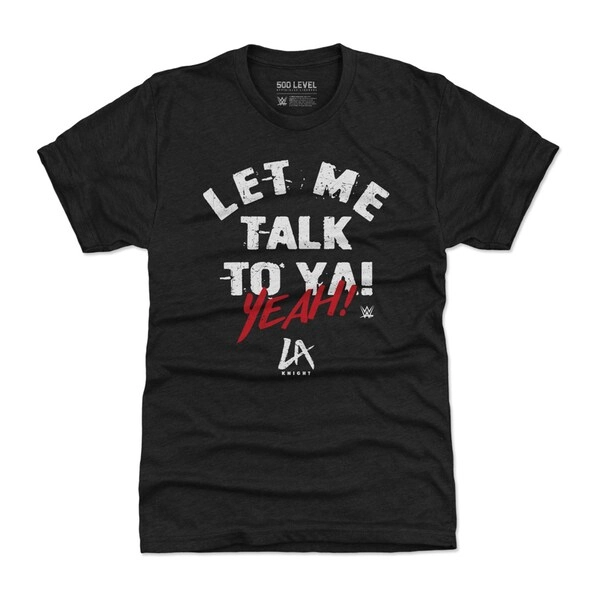 Men's 500 Level  Black LA Knight Let Me Talk To Ya! T-Shirt