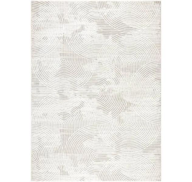 TOWN & COUNTRY Luxe Maya Soft Arches Neutral Indoor Area Rug with High-Low Texture