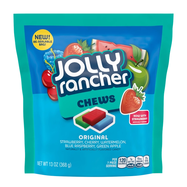 Jolly Rancher Chews Candy in Assorted Fruit Flavors, 13 oz