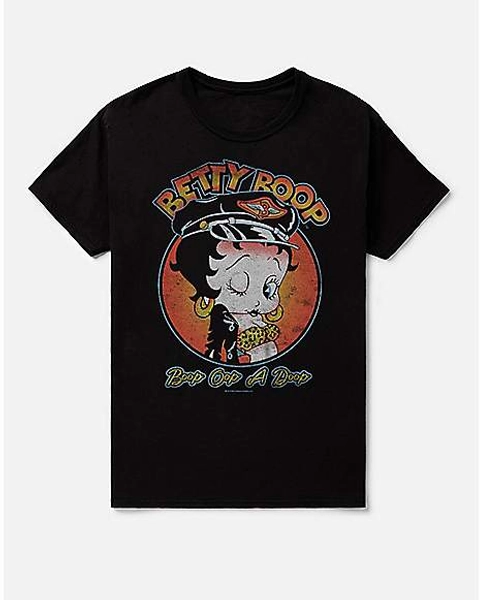 Betty Boop Rocker Cap T Shirt