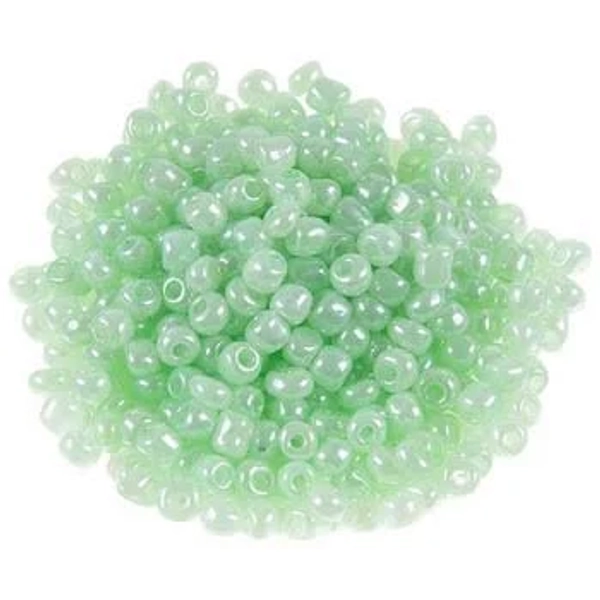 Green - Glass Seed Beads - 6/0