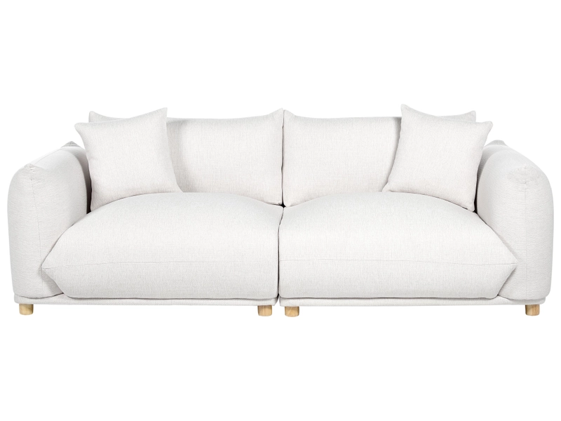 Fabric Sofa LUVOS Off-White DEF