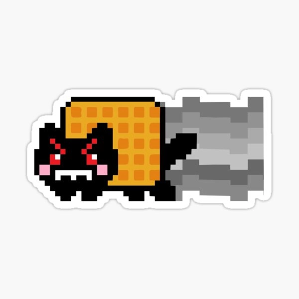 Tac Nayn Pixel Art Y2K Retro Internet Aesthetic Sticker