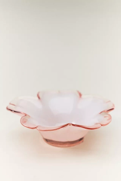 Glass Flower Trinket Dish