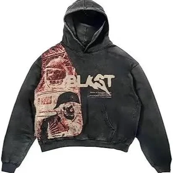 Retro Y2K Graffiti Letter Art Sweatshirt