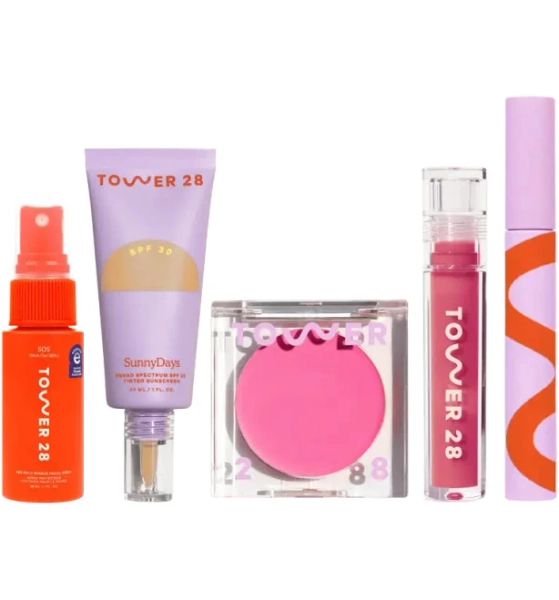 Tower 28 Essentials 5-Step Makeup Routine