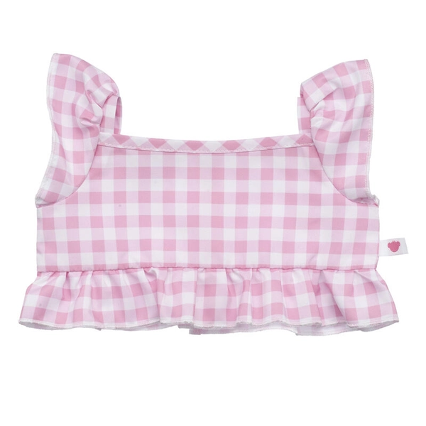 Pink Gingham Ruffle Tank | Build-A-Bear