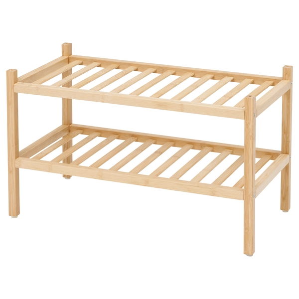 VASSKÄR Shoe rack - bamboo 60 cm