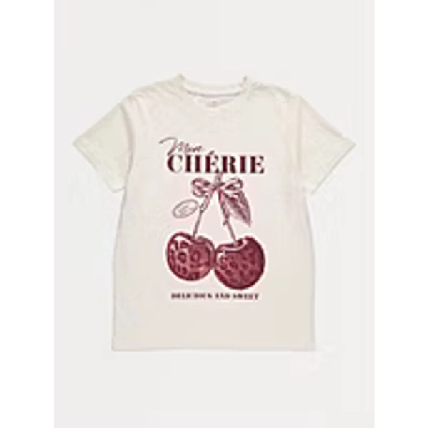 Cream Mon Cherie Graphic T Shirt | Kids | George at ASDA