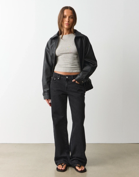 Low Rise Straight Leg Jean