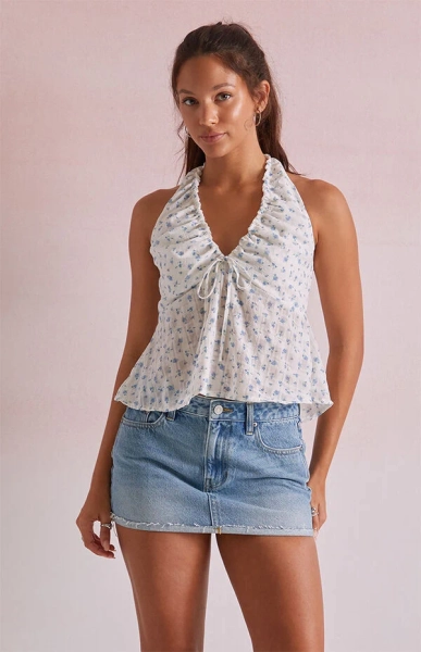 Olivia Floral Halter Top
