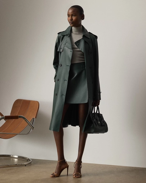 Niles Lambskin Trench Coat
