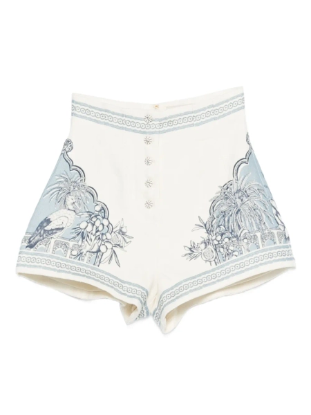 ALEMAIS Villa Romantica printed shorts | 4