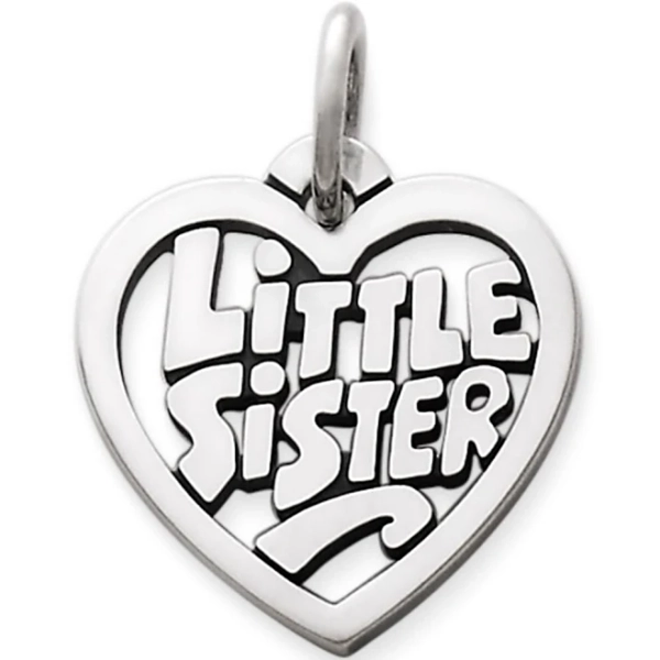 James Avery Sterling Silver Little Sister Heart Charm