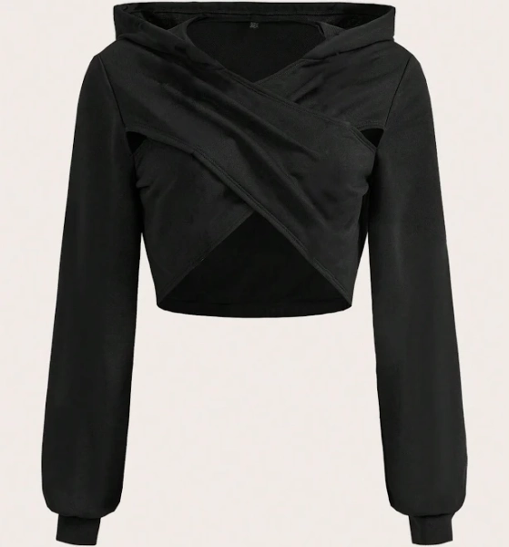 SHEIN Girls Oversized Loose Fit Pullover Hoodie