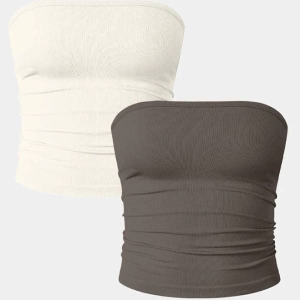 Classic-Fit Strapless Sleeveless Tube Tops