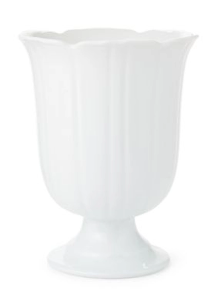 Estate White Pedestal Vase